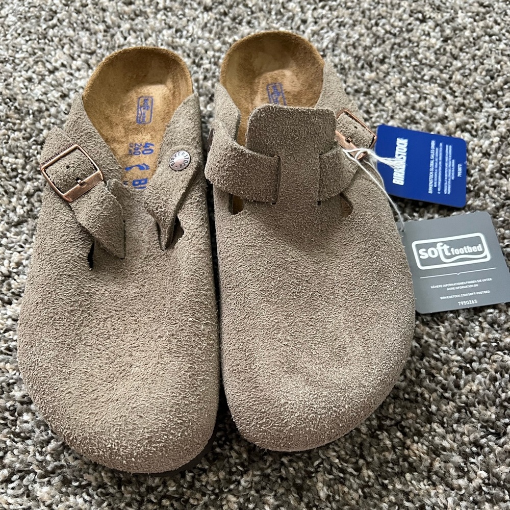 Birkenstock Boston Taupe w9/40N